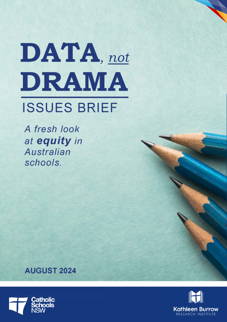 The front cover of the Data, not Drama Issues Brief