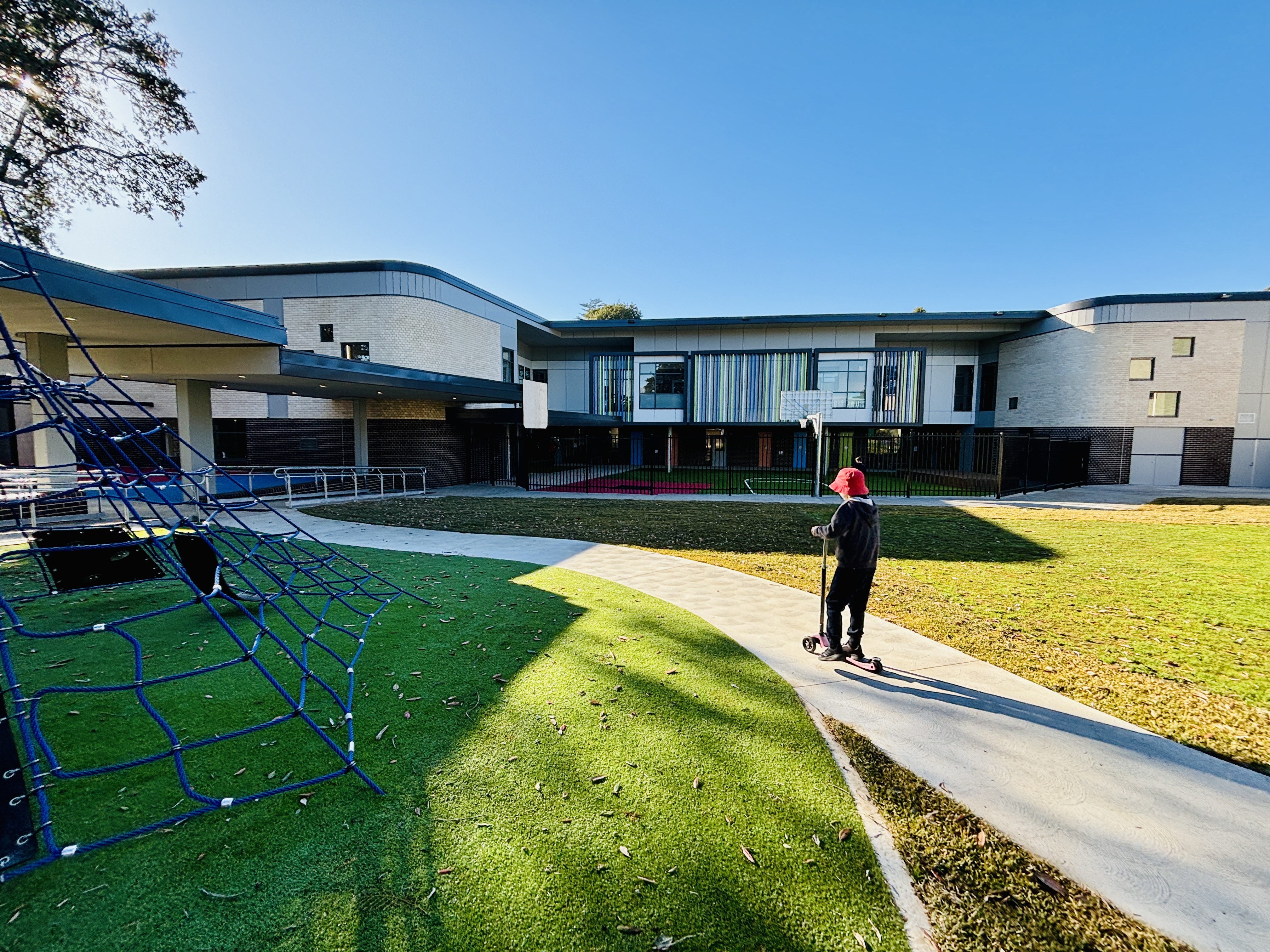 The new outdoor area at St Lucy School.