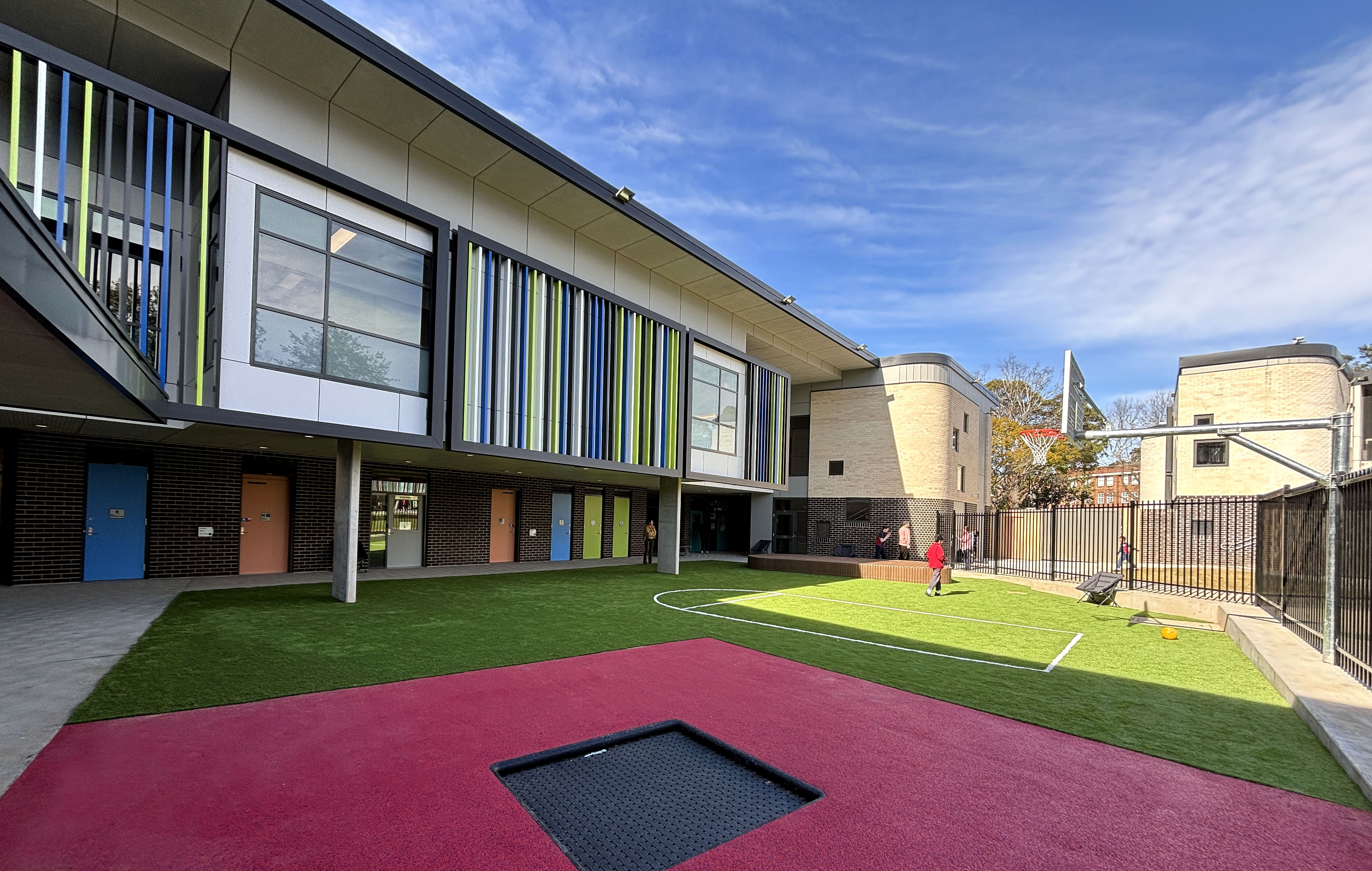 The new outdoor area at St Lucy School.