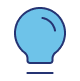 Reflect icon - a lightbulb