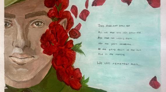 Remember ANZAC Art Competition They Shall not grow Old Social Post 