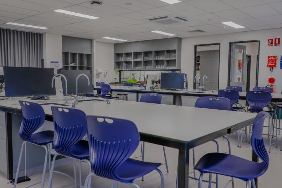 St Mary's new building - the inside of a classroom.